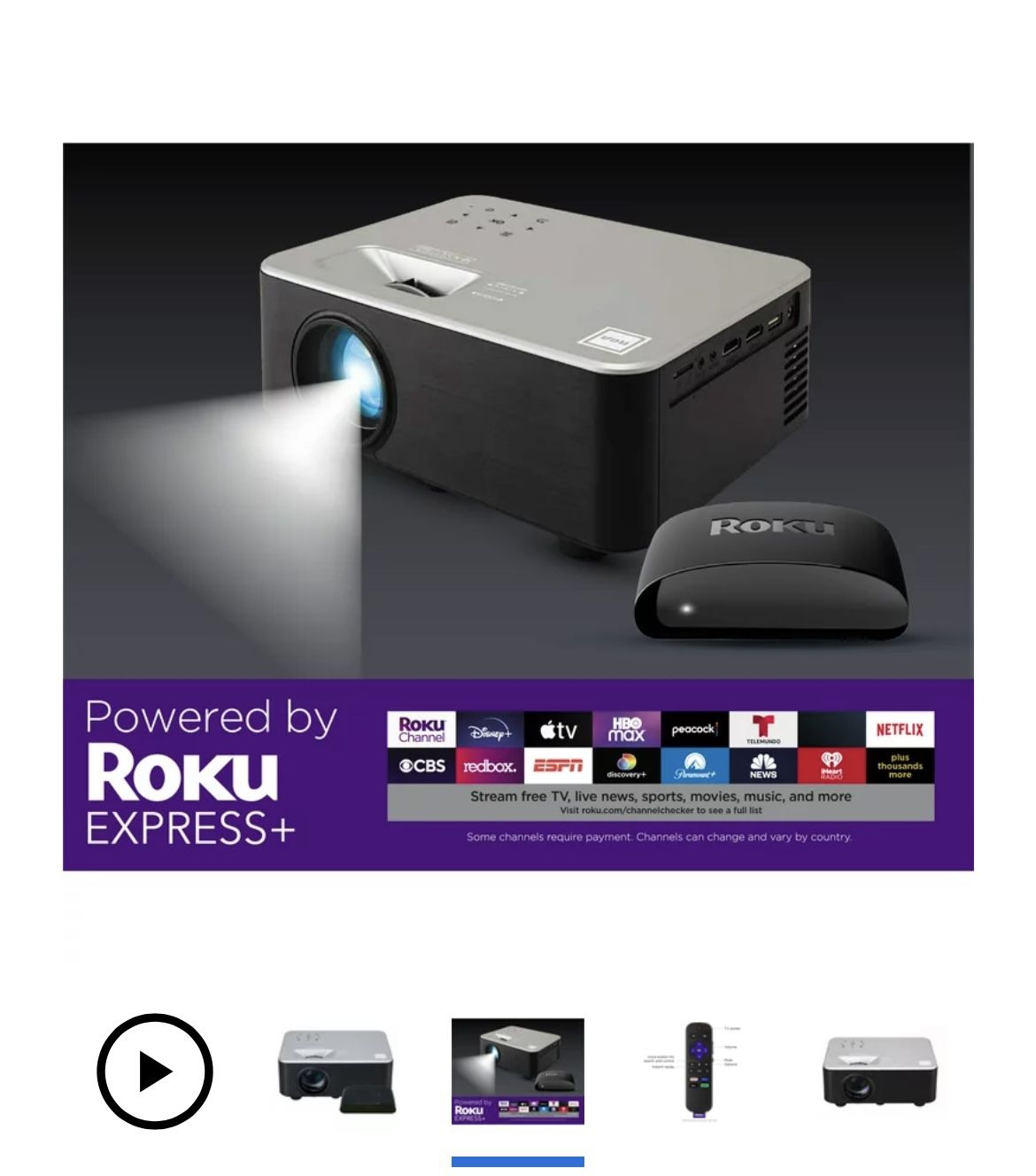 Projector With Roku Stick