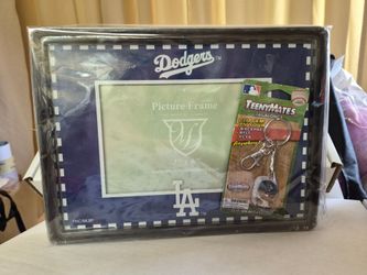 Father's Day DODGERS PICTURE FRAME & KEYCHAIN WRAP GIFT SET