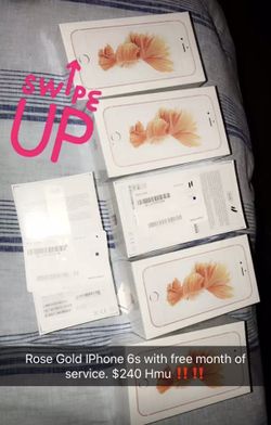 Brand new iPhone 6S with one month of FREE service