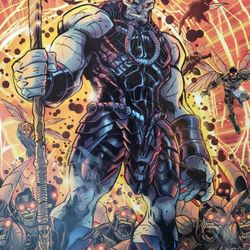 "DARKSEID, Justice League (DC Comics) 8" x 10" Art Print by Sam Zalch, Signed # of 2500 W/ COA, Bam! Box Exclusive