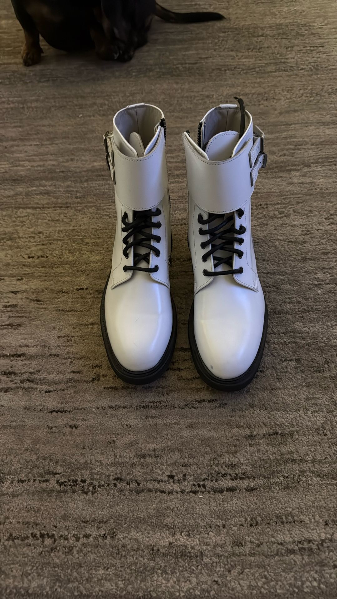 All Saints White Boots