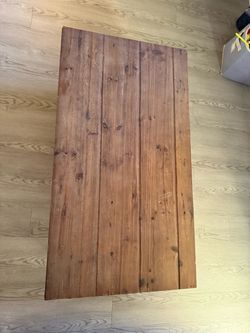 Solid wood coffee table