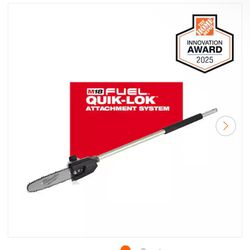 Milwaukee Quick-lok pole saw attachment garden landscaping home construction