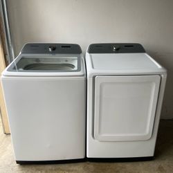 Samsung HE Heavy Duty Super Capacity Washer And Electric Dryer Set 