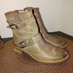 Paul Green Wyatt Leather Boots Size 38