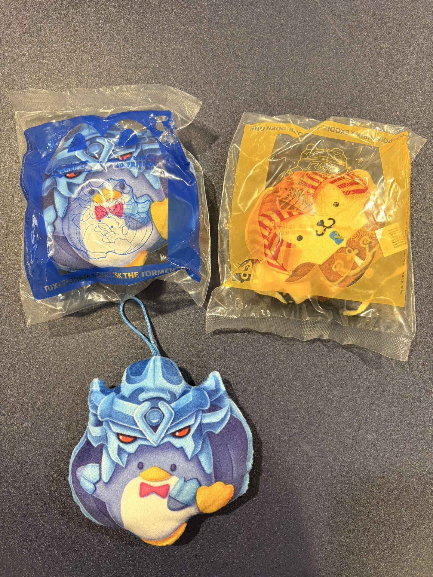 McDonald’s x Yu-Gi-Oh x Hello Kitty Plush Toys – Tuxedosam & Pompompurin