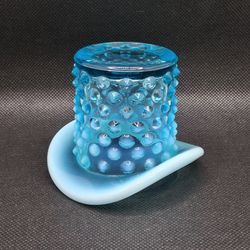 VINTAGE HOBNAIL GLASS TOP HAT