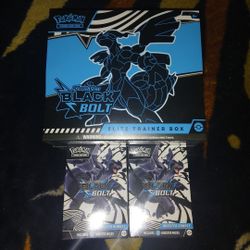 Pokemon Black Bolt Etb And 2 Booster Bundles