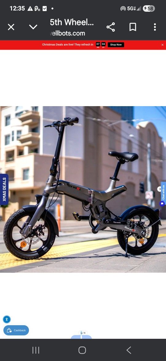 New Fifth Wheel Tide 1 E bike 15 Mi On It Brand New