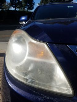 Headlight restoration clean and clear