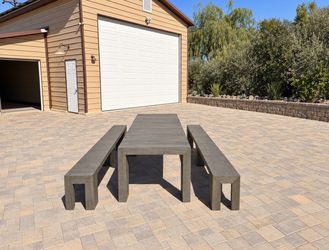 Transformer Table + 2 Expandable Benches – Seats Up to 12  $2,150 OBO