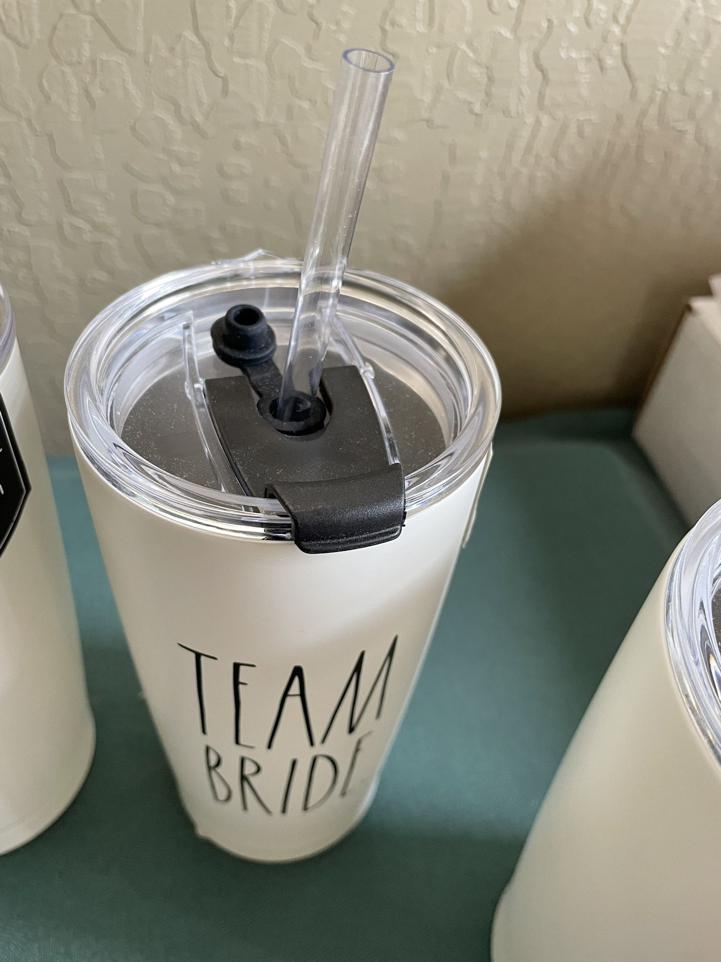 Brand new set of (5) Rae Dunn Bride And Team Bride tumblers