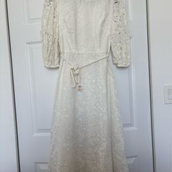 NWOT Zimmermann white midi dress AUS2-US8