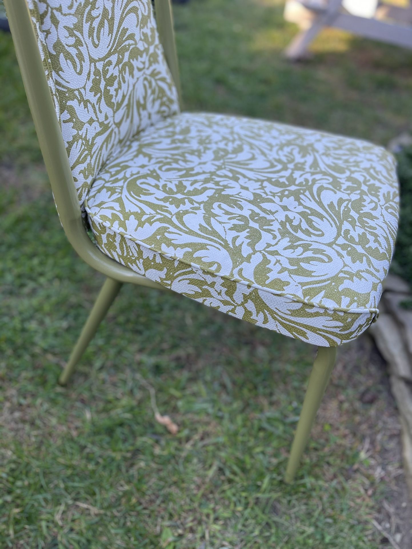 Pair Of Vintage MCM CHROMECRAFT Vinyl Dining Chairs