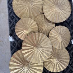 Gold Metal Wall Decor