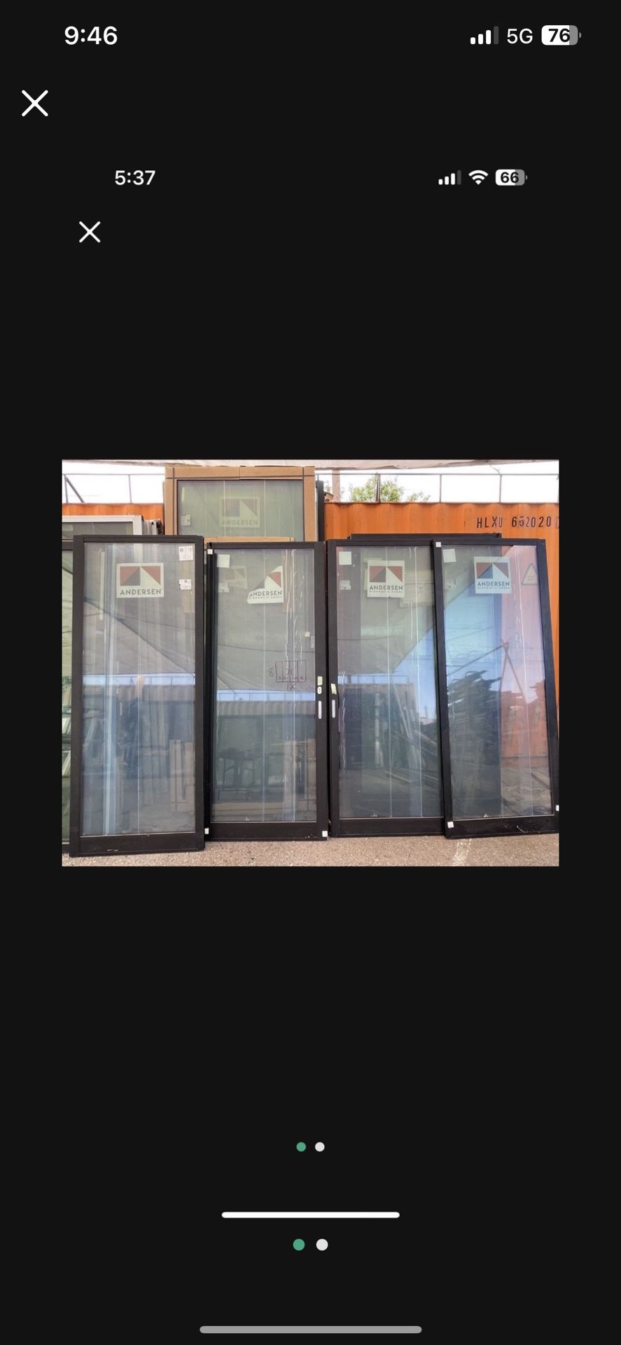 Multi Slide Glass Doors 14’x10’ Cash $9,995