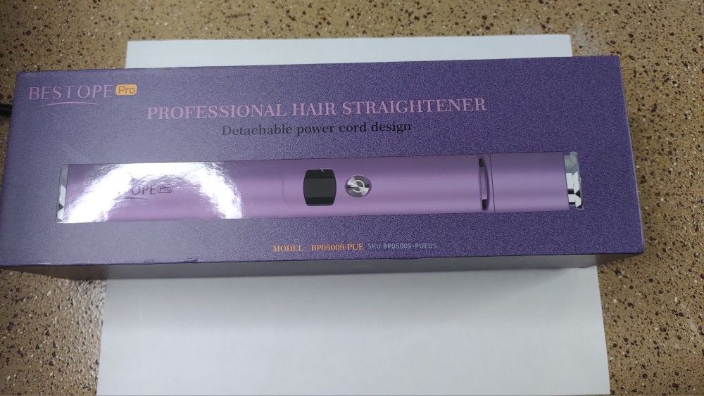 Bestope Pro BP05009-PUE Data Cable Power Cord Design Hair Straightener