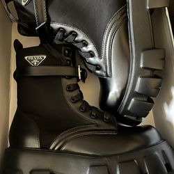 black prada boot 7.5/8