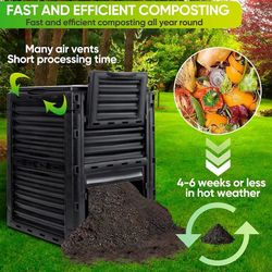 ZENY 80 Gallon Garden Compost Bin