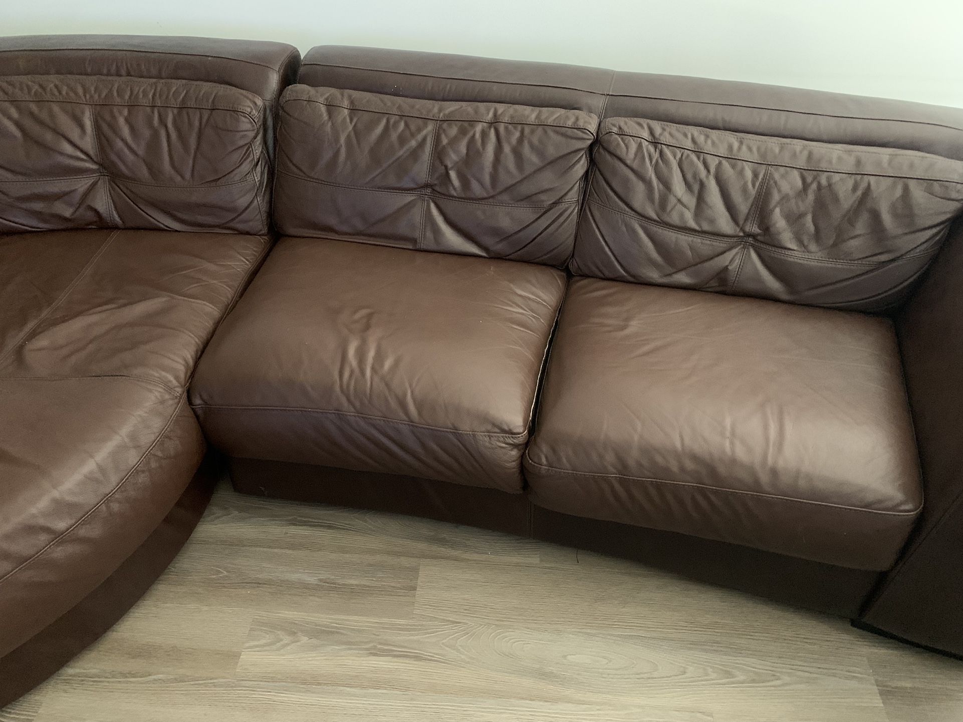 Leather Sectional 