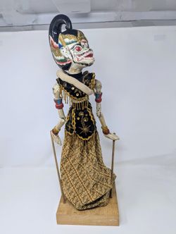 Antique Wayang Golek Rod Puppet: Hanuman Monkey Warrior