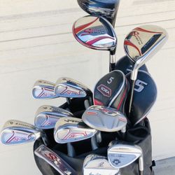 Adams Golf Speedline Plus Iron Set Irons 6-PW, Hybrid, 3 & 5 Fairway woods, Adams Speedlind Driver