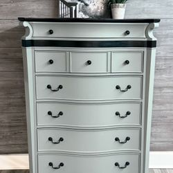 Custom Painted Highboy Dresser