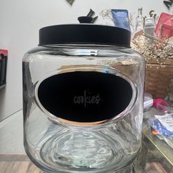 Glass Cookie Jar 