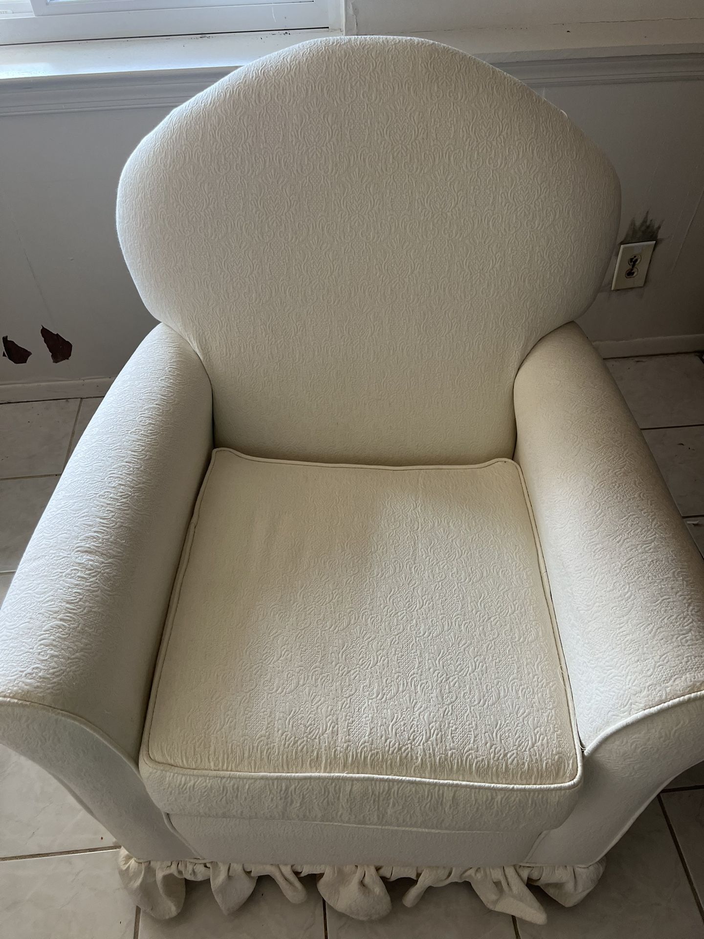 White Glider Chair 