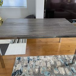 Gray wood dining table for sale