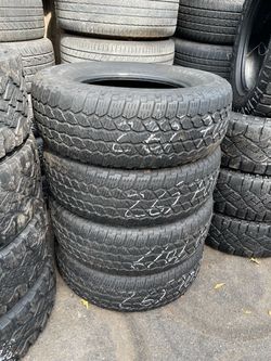 P265/70/17 Firestone 265/70/17 set of used tires in great condition 300$ for 4 tire plus tax. Installation available but not included. Wheel alignmen