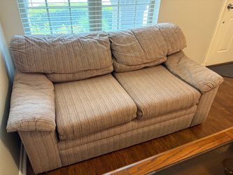 Grey-brown love seat