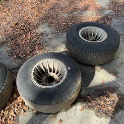 Set Of 4 Wagon Wheels