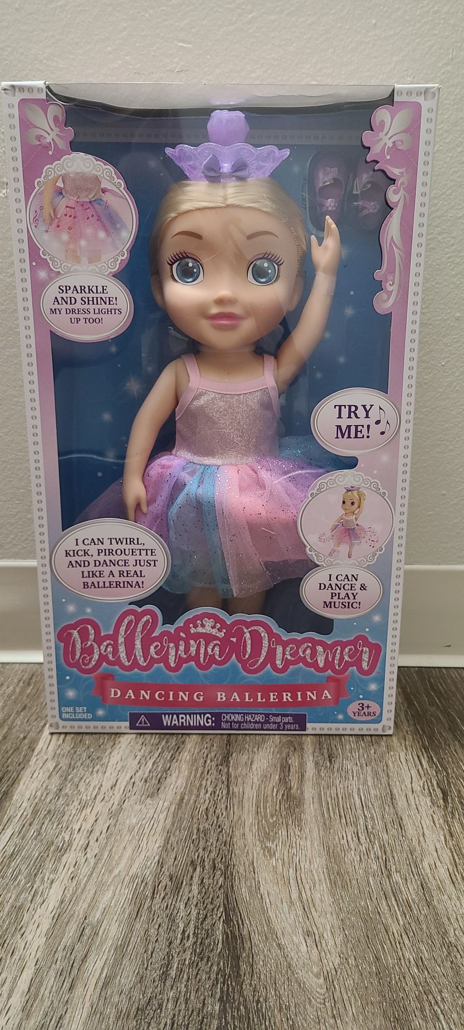 Dreamer ballerina dancing doll