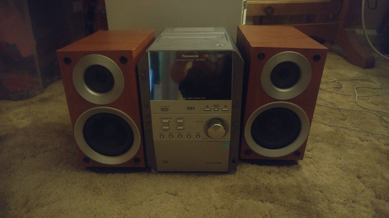 Panasonic CD stereo system
