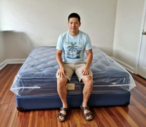 New Mattress Still Sealed in Plastic