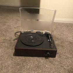 Brand New Record Player Never Used Been Collecting Dust For A While Though Now But There Is No Box To It 