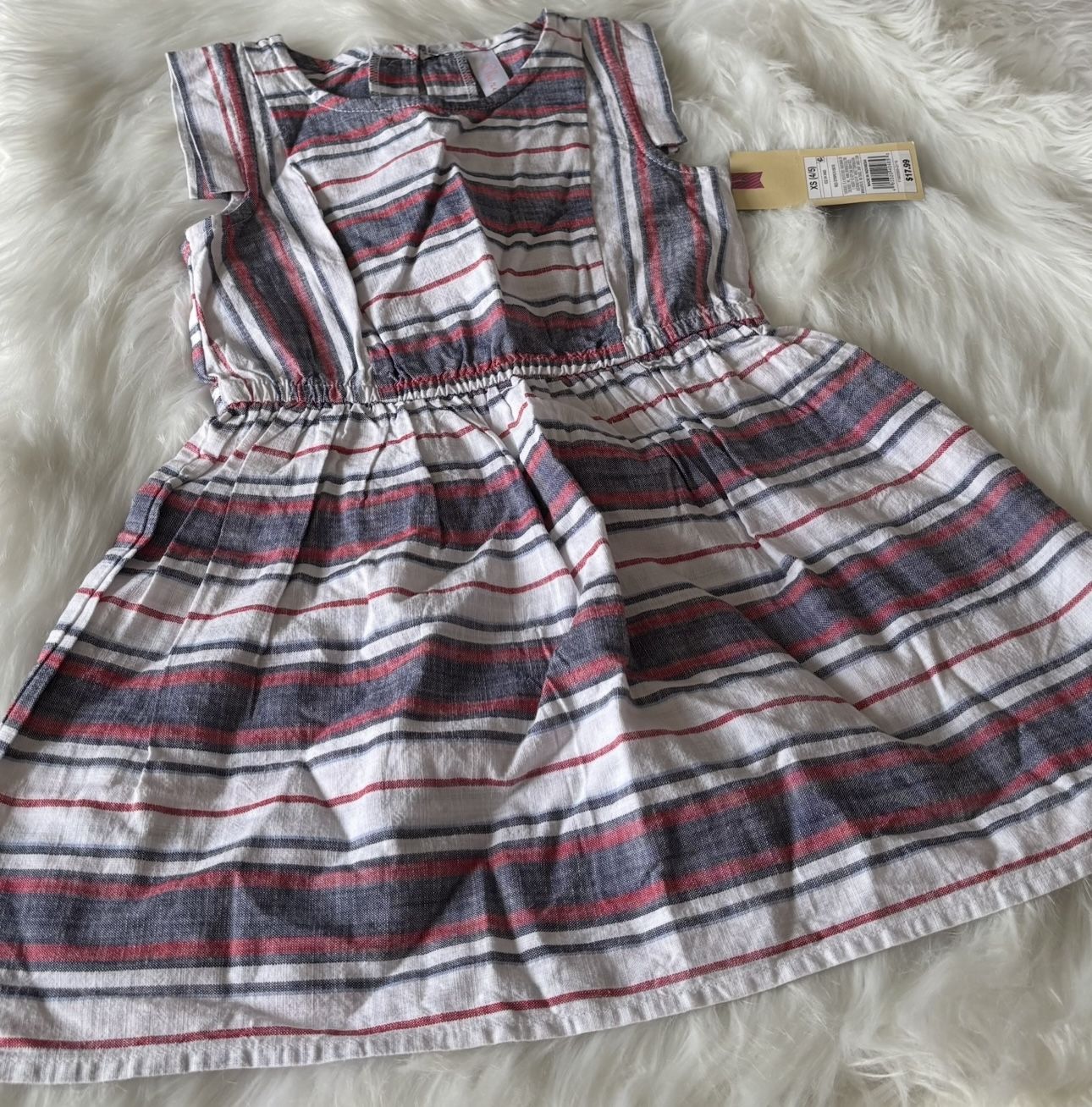 New! Cherokee Striped Summer Girls’ Dress *Size 4/5