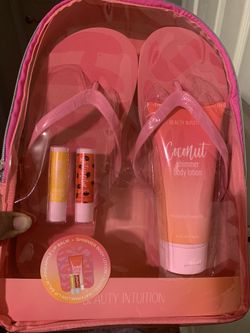 Bookbag with Flip flops Size 8