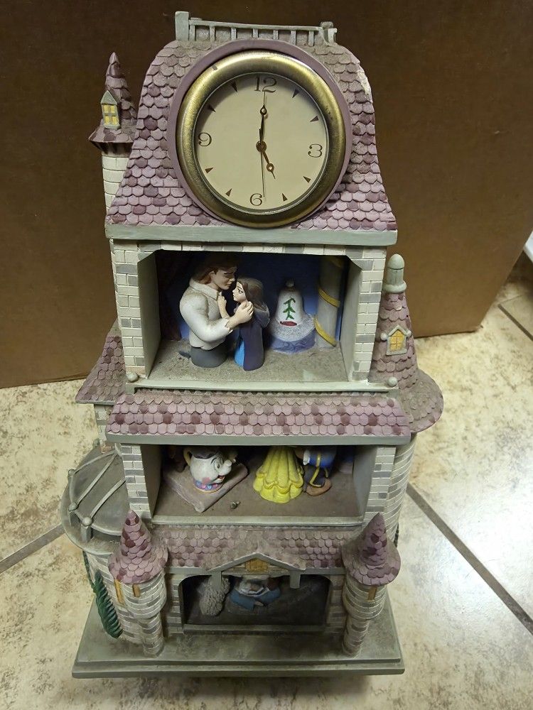 Beauty and the Beast clock tower