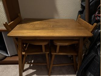 Vintage Kids Table & 2 Chairs