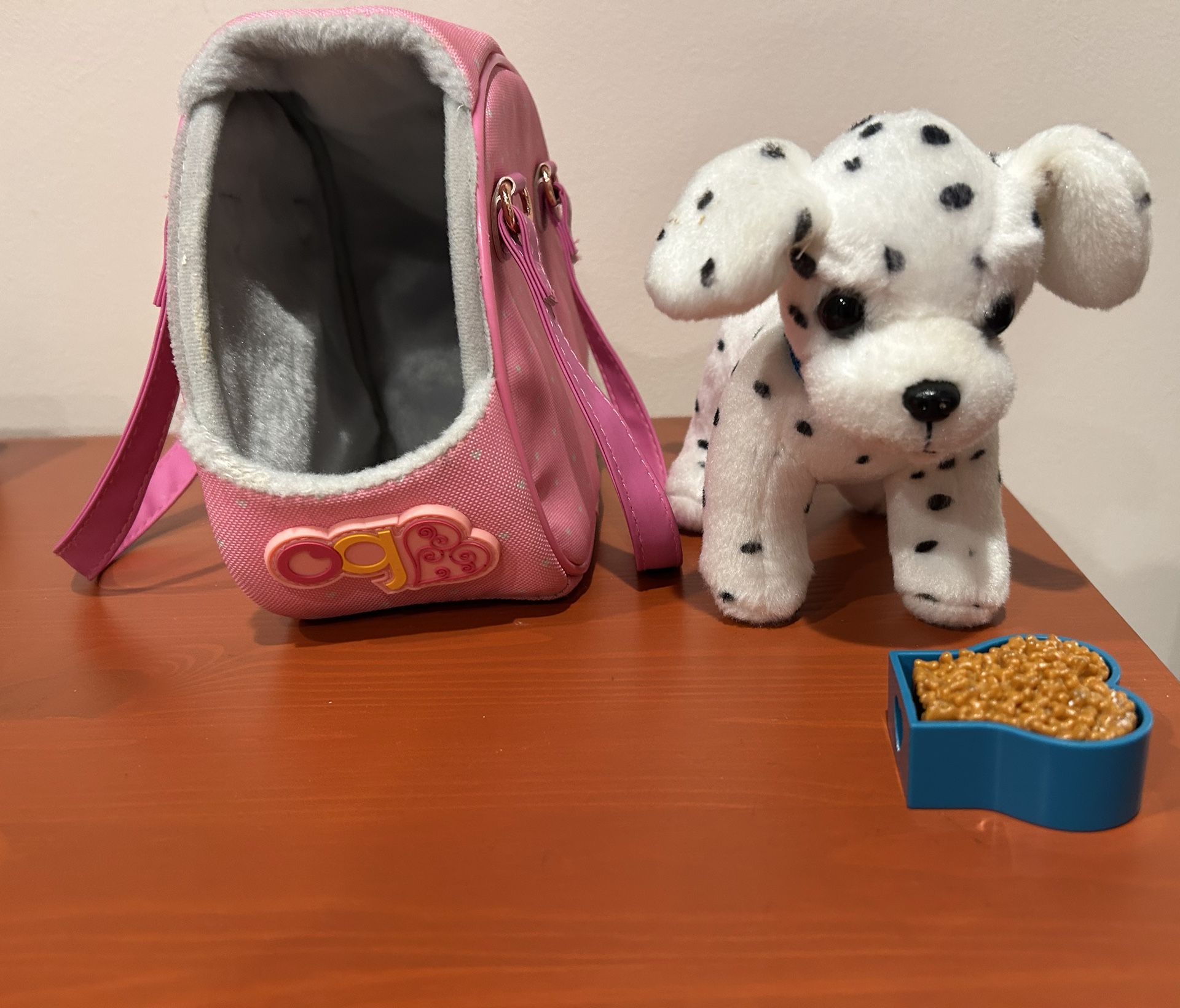FREE Our Generation Hop In Dog Carrier & Pet Plush Puppy Dalmatian