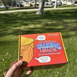 TALKING HEADS Donald Trump toy, Potus edition