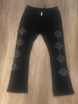 Rhinestone sweatpants
