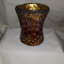 Mosaic Glass Candle holder 