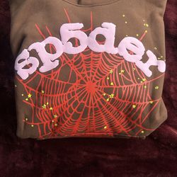 Brown color spyder hoodie