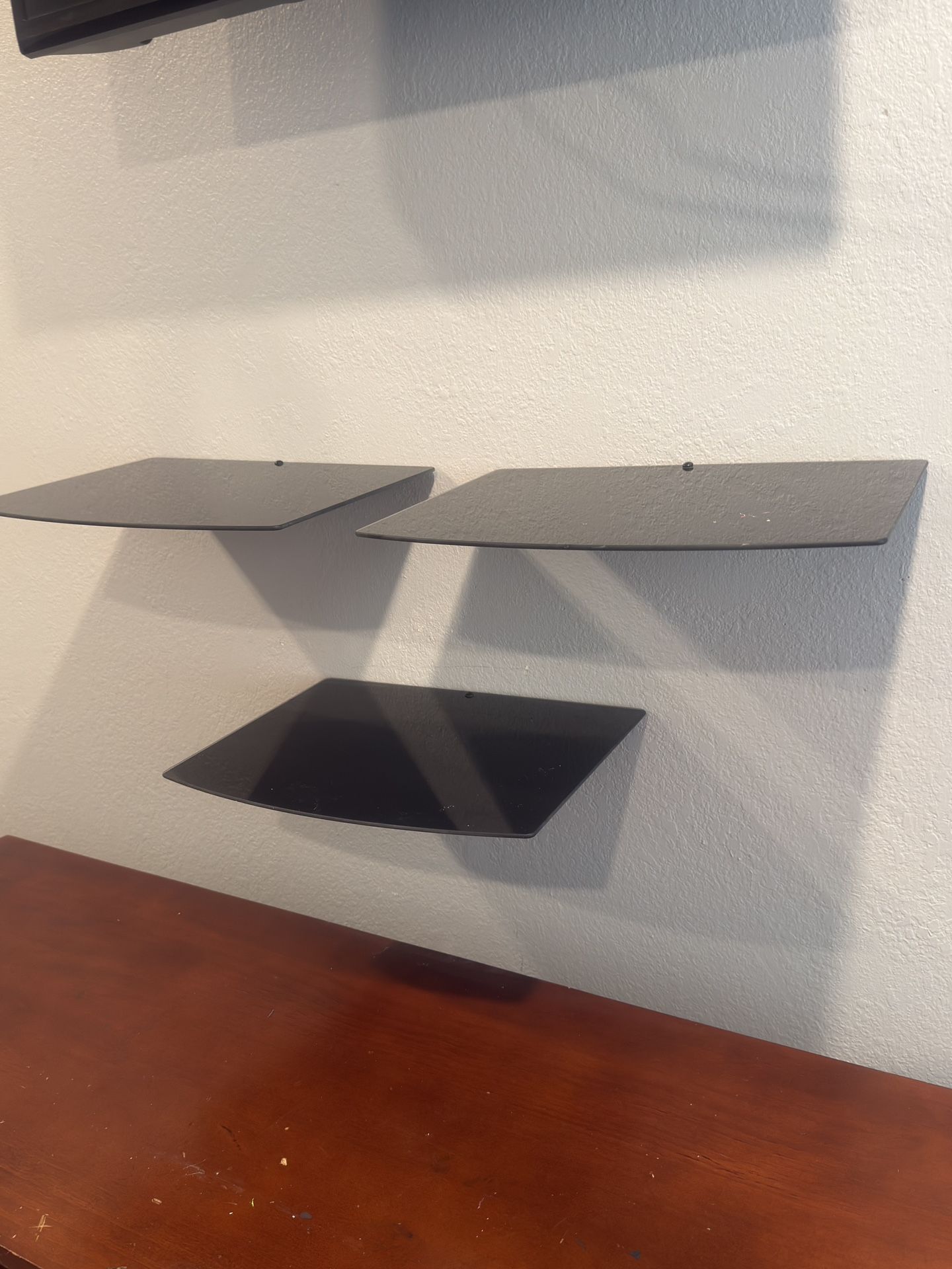 Tempered Glass Floating Shelves