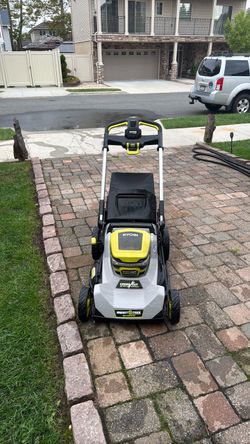 Ryobi 21 inch self propelled 40 v lawnmower