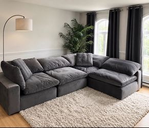 MODULAR GREY CLOUD SECTIONAL π©ΆποΈπ©Ά