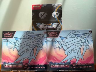 Pokemon Center Choas Rising ETB and Booster box